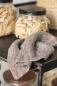 Preview: IB Laursen Mynte Handtuch gestrickt milky brown melange