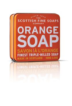 Fruchtseife ORANGE - in Seifendose