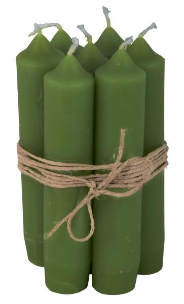 IB Laursen Stabkerze grün 5er Pack
