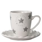 Bastion Collections Senseo Tasse & Untertasse PERFECT DAY